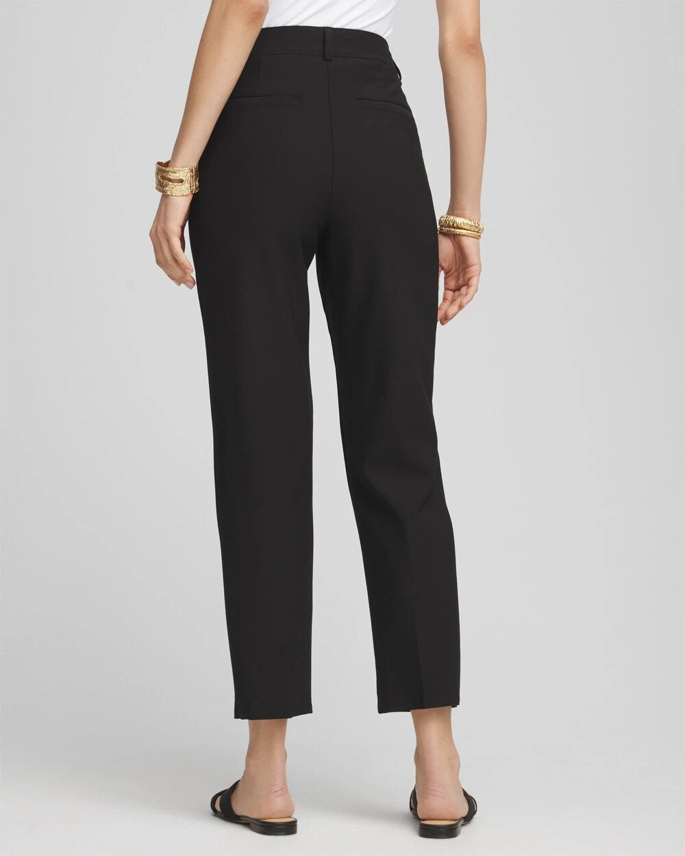 Chico's | Lightweight Juliet Straight Ankle Pants/ Black