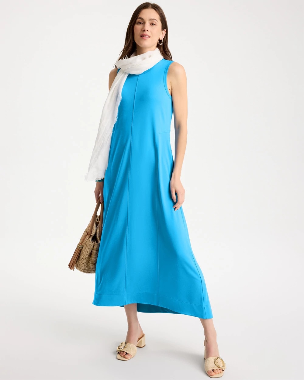 Chico's | Jersey Knit Maxi Dress/ Blue Tide