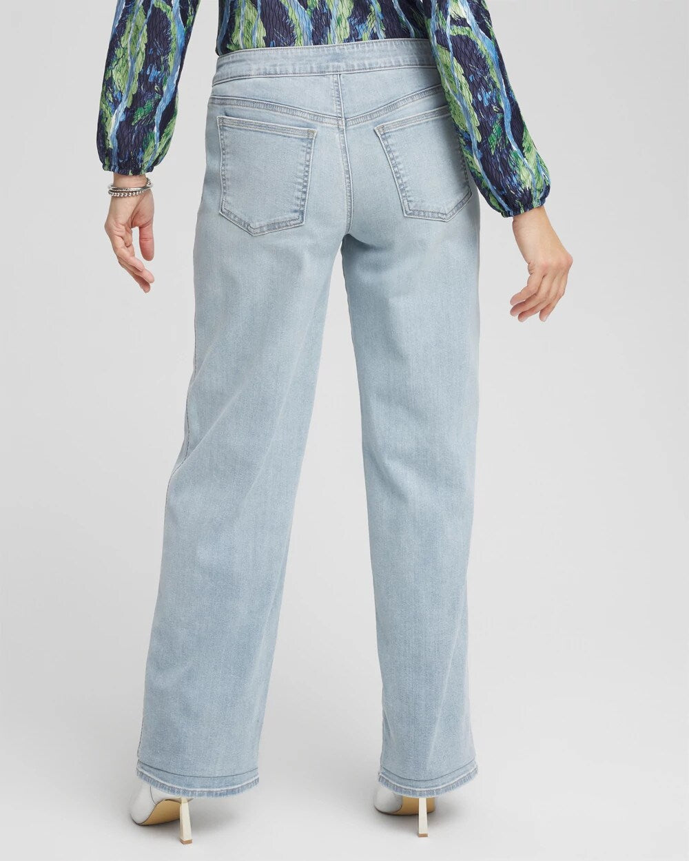 Chico's | Petite Pull-On Wide-Leg Jeans/ Delphinia Indigo