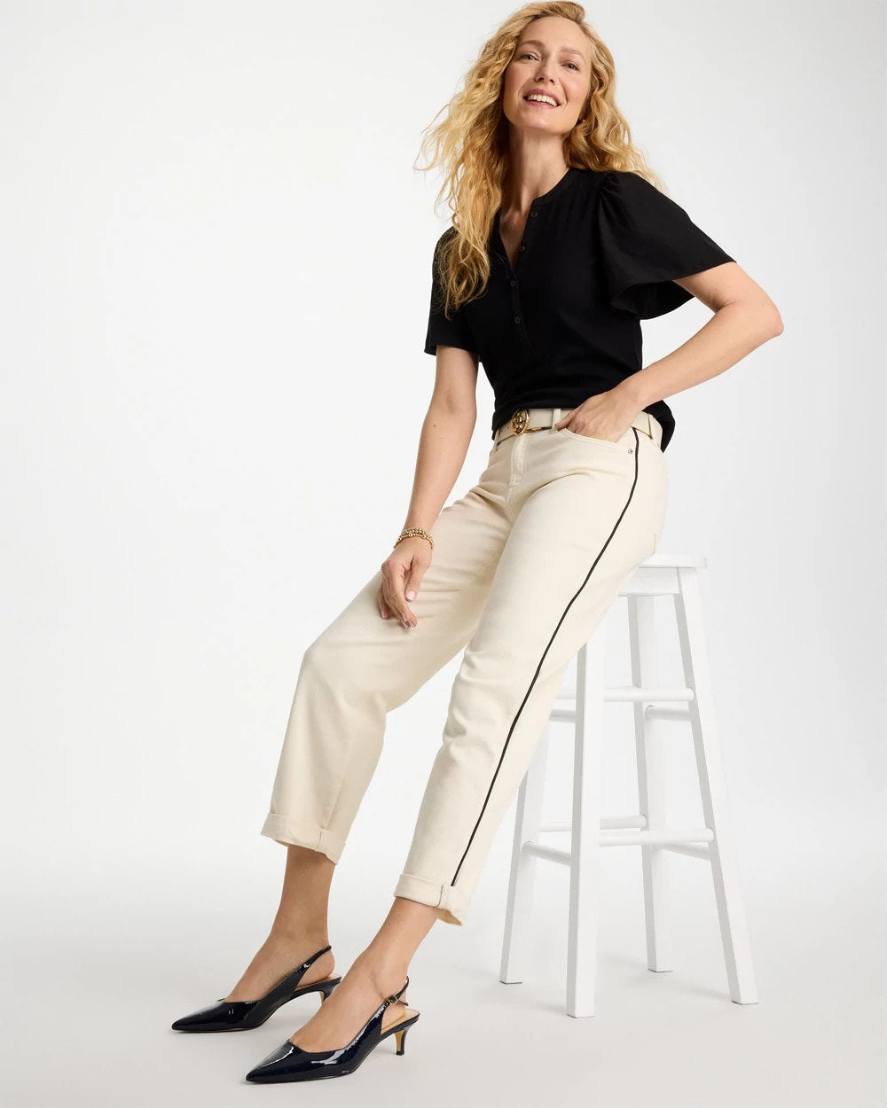 Chico's | Relaxed Boyfriend Jean/ Sea Salt