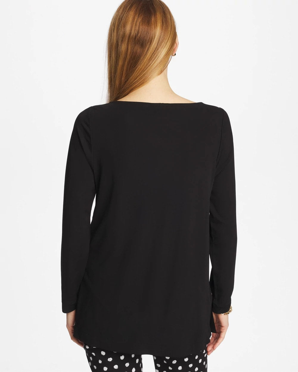 Chico's | Matte Jersey Button Tunic/ Black