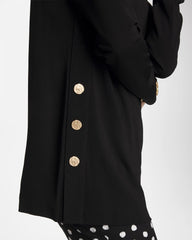 Chico's | Matte Jersey Button Tunic/ Black