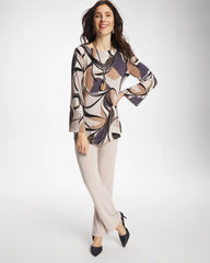 Chico's | Travelers™ Waverly Bell Sleeve Tunic/ Soft Slate
