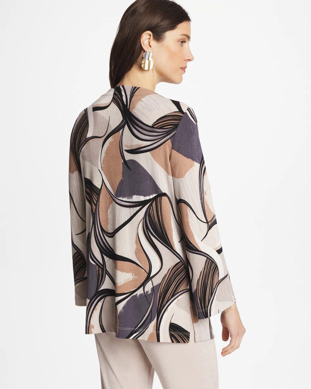 Chico's | Travelers™ Waverly Bell Sleeve Tunic/ Soft Slate