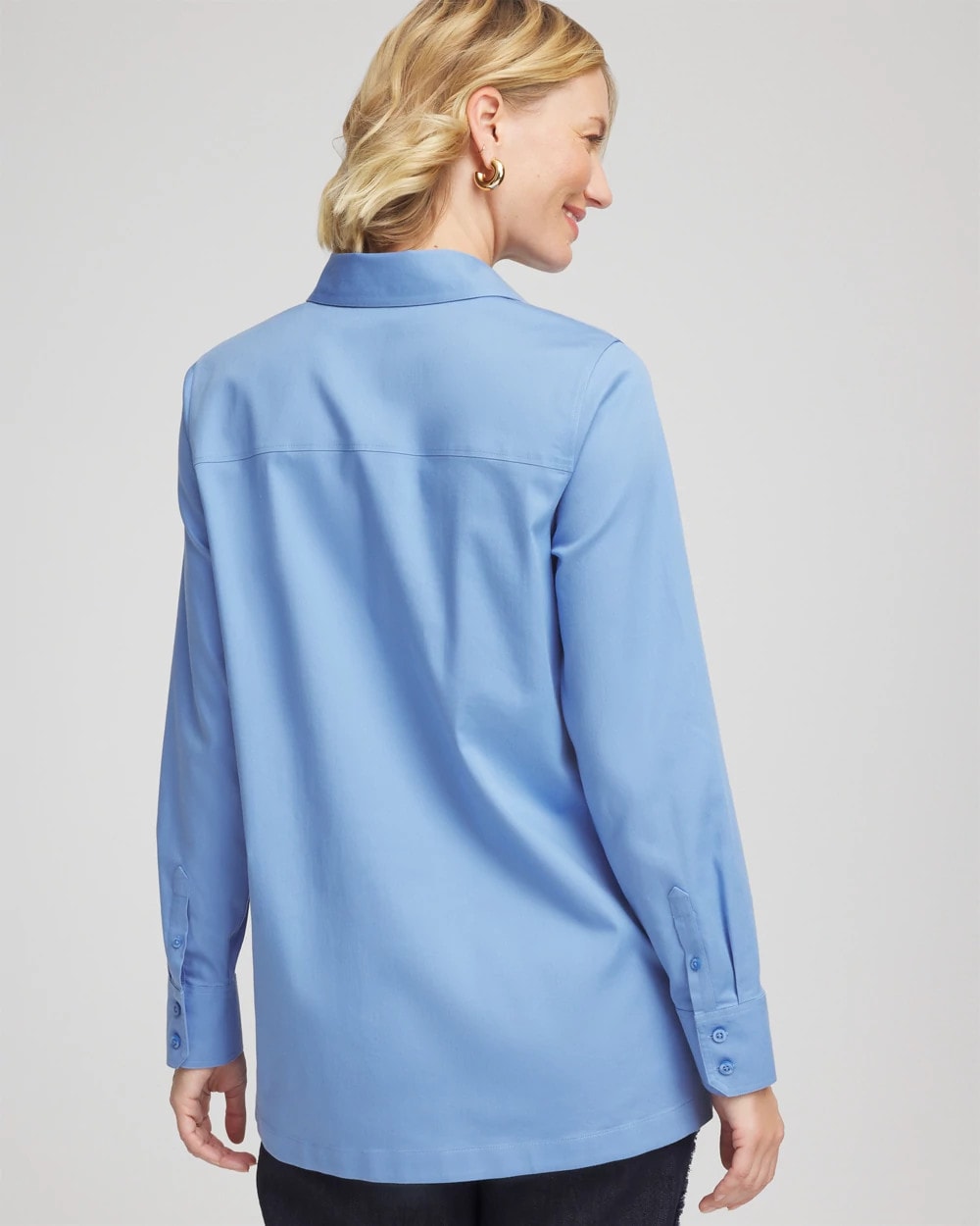 Chico's | No Iron™ Stretch Tunic/ Tidal Blue