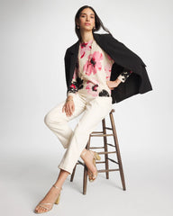 Chico's | Printed Bateau Dolman Pullover/ Sweet Blossom