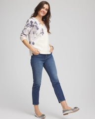 Chico's | Printed V-Neck Sweater/ Multi