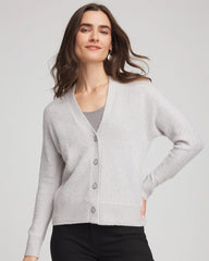 Chico's | Shine Boyfriend Cardigan/ Dove Gray