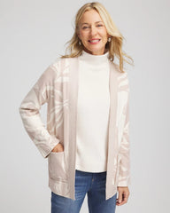 Chico's | Abstract Bloom Cardigan/ English Cream