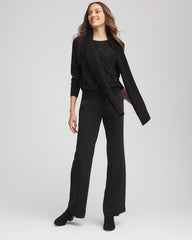 Chico's | Ella Embellished Dolman Pullover Sweater/ Black