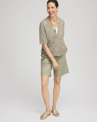 Chico's | Short Button-down Cardigan/ Washed Sage