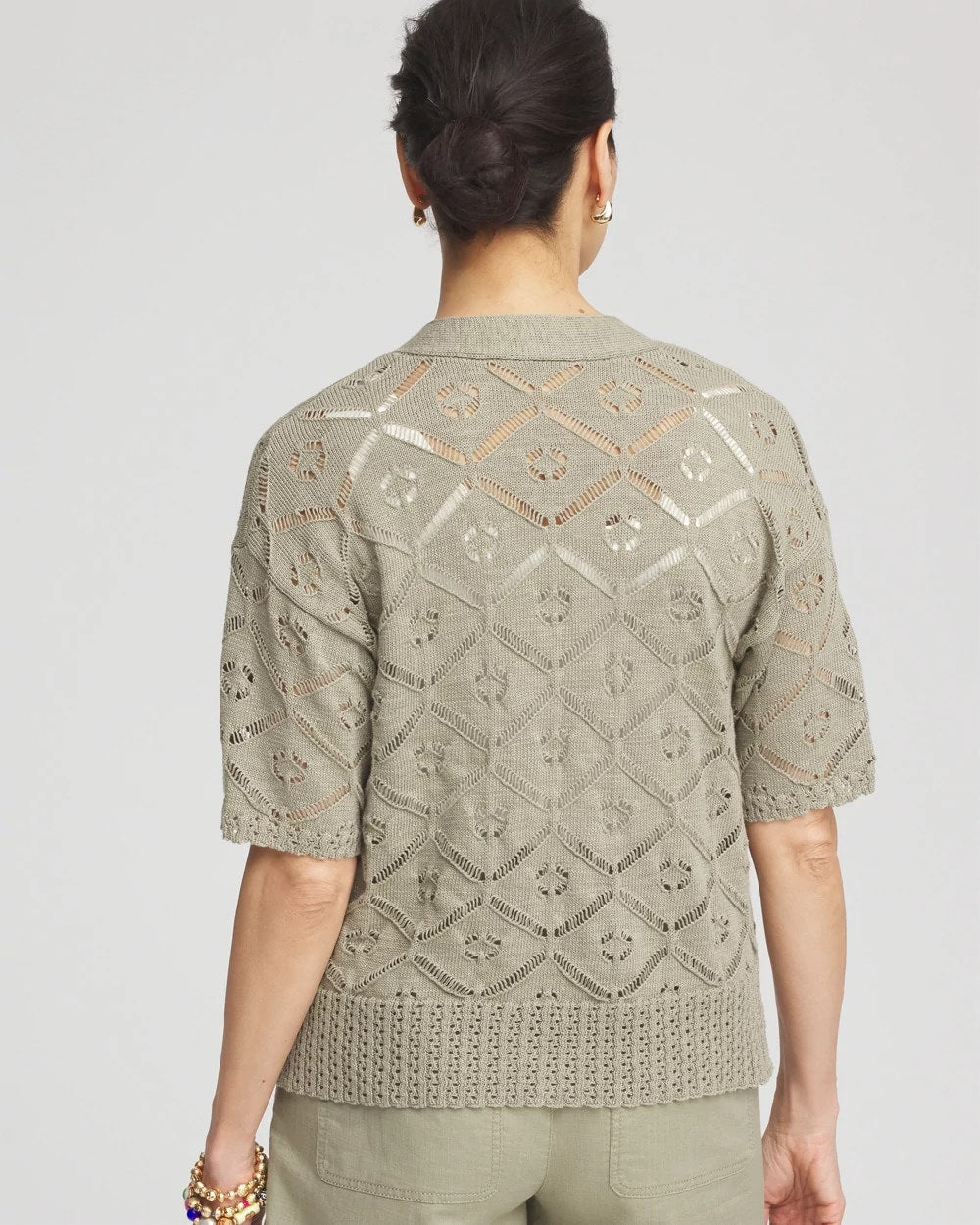 Chico's | Short Button-down Cardigan/ Washed Sage