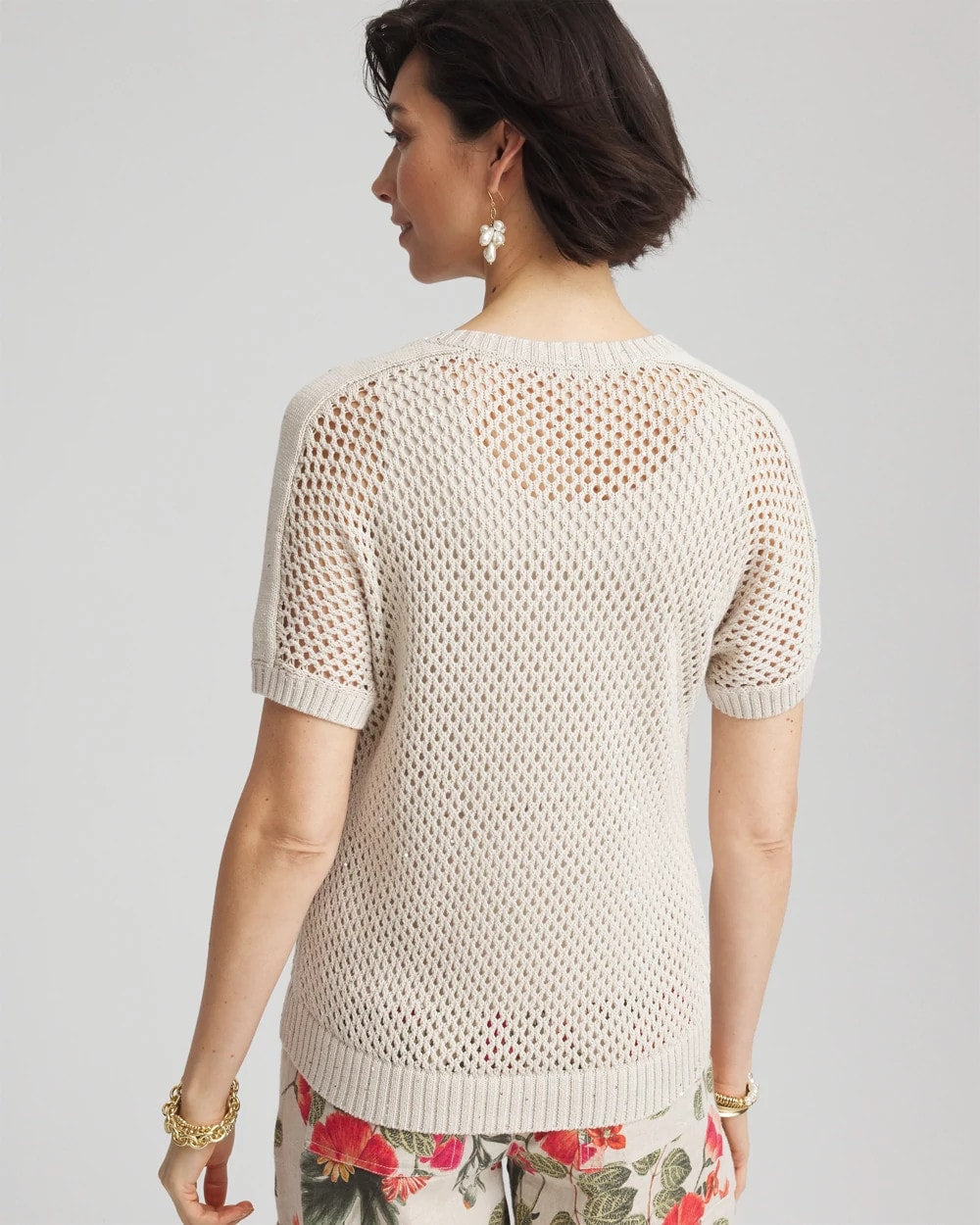 Chico's | Dolman Sleeved Sweater Tee/ River Rock