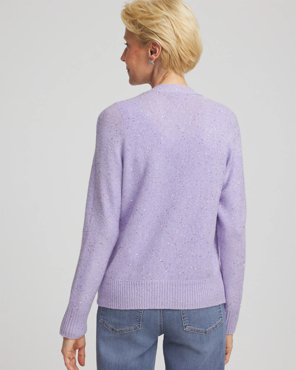 Chico's | Shine Boyfriend Cardigan/ Lilac Mist
