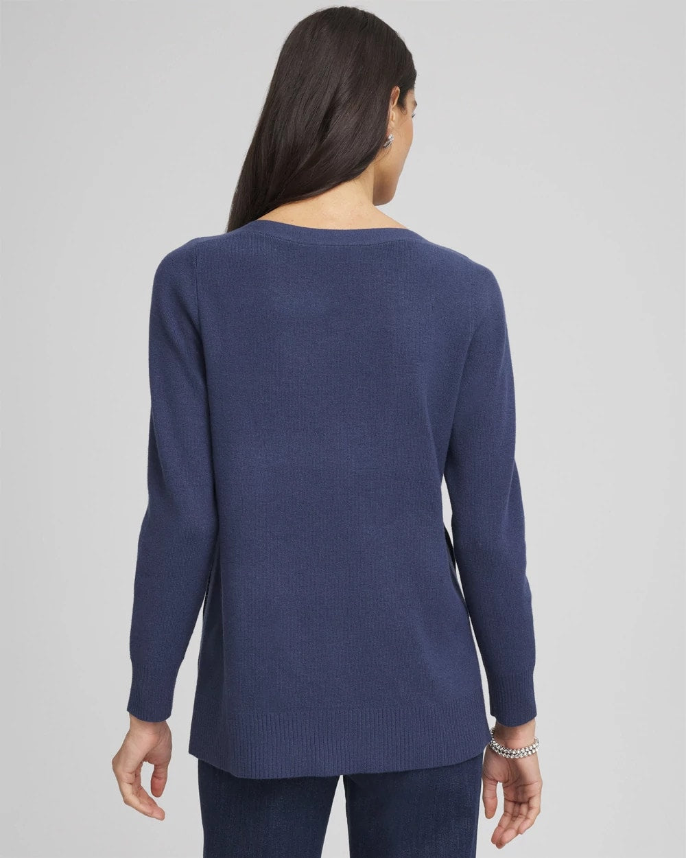Chico's | Button Tunic Sweater/ Indigo Sky