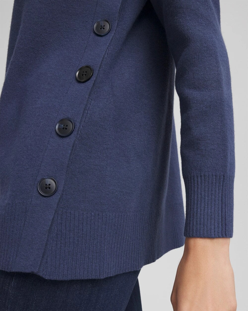 Chico's | Button Tunic Sweater/ Indigo Sky