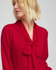 Chico's | Bow-Detailed Sweater/ Carmine Red