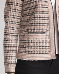 Chico's | Sunset Abstract Sweater Jacket/ Black