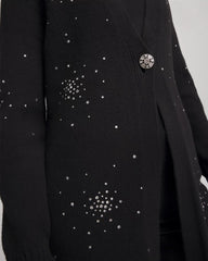 Chico's | Rhinestone Embellished Cardigan/ Black