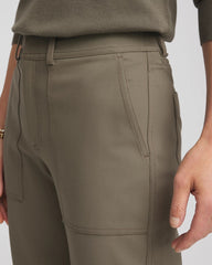 Chico's | Petite Bi-Stretch Straight Ankle Pants/ Nettle Leaf