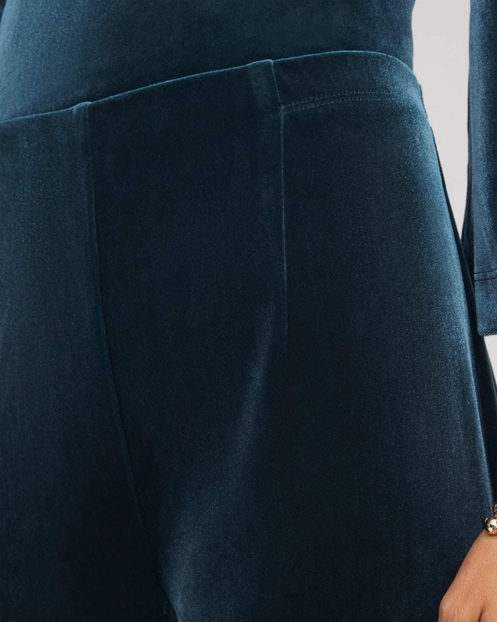 Chico's | Travelers™ Velvet No Tummy Pants/ Teal Shadow
