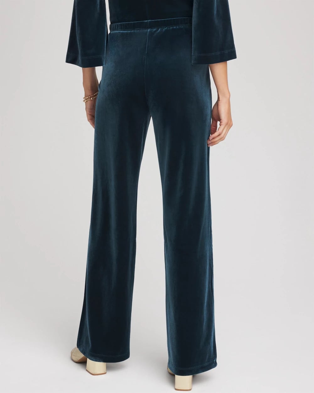 Chico's | Travelers™ Velvet No Tummy Pants/ Teal Shadow
