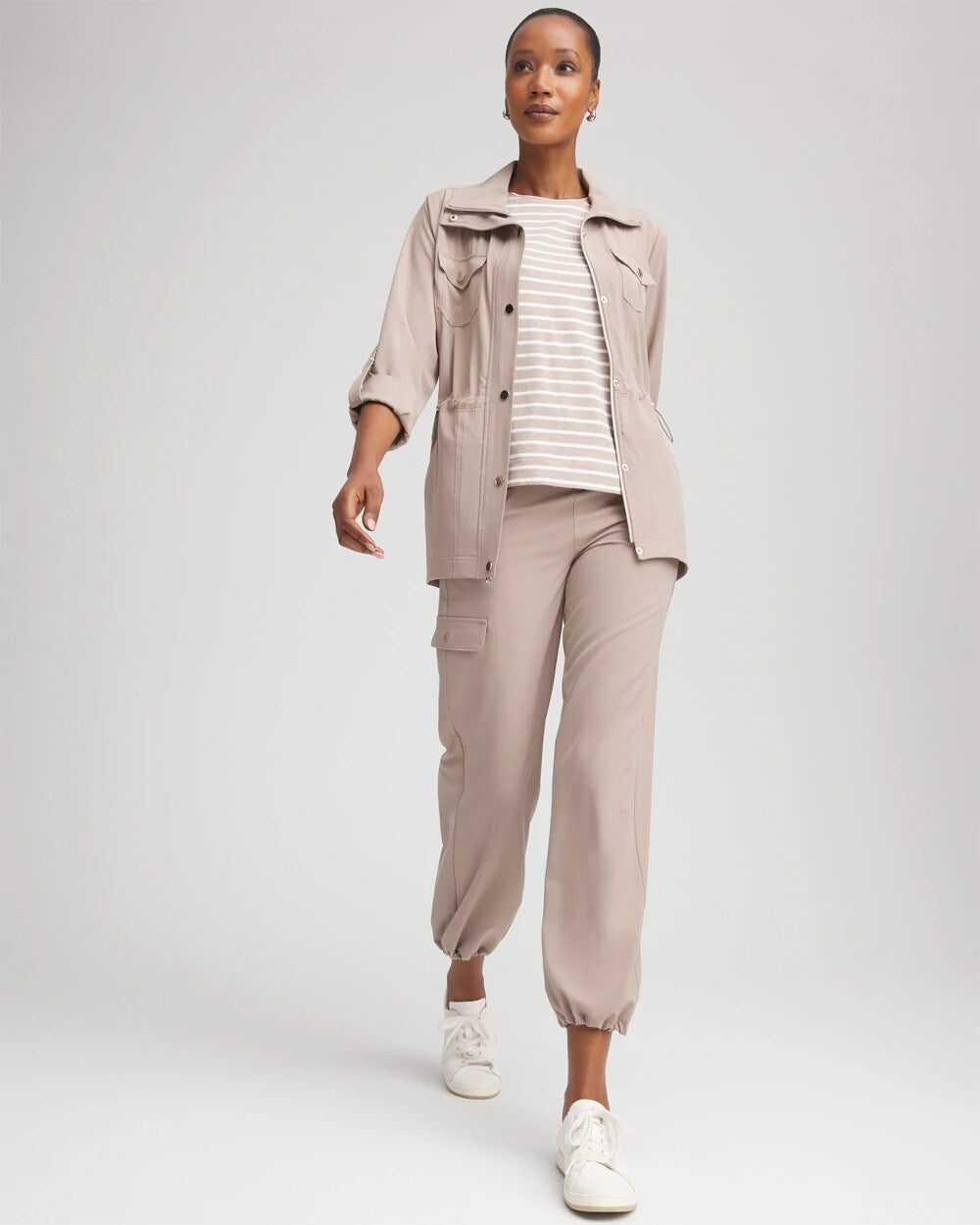 Chico's | Zenergy® Ripstop Cargo Ankle Pants/ Rocky Mountain