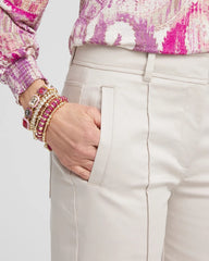 Chico's | Stretch Sateen Straight Cropped Pants/ Smokey Taupe