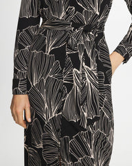 Chico's | Printed Knit Shirtdress/ Black