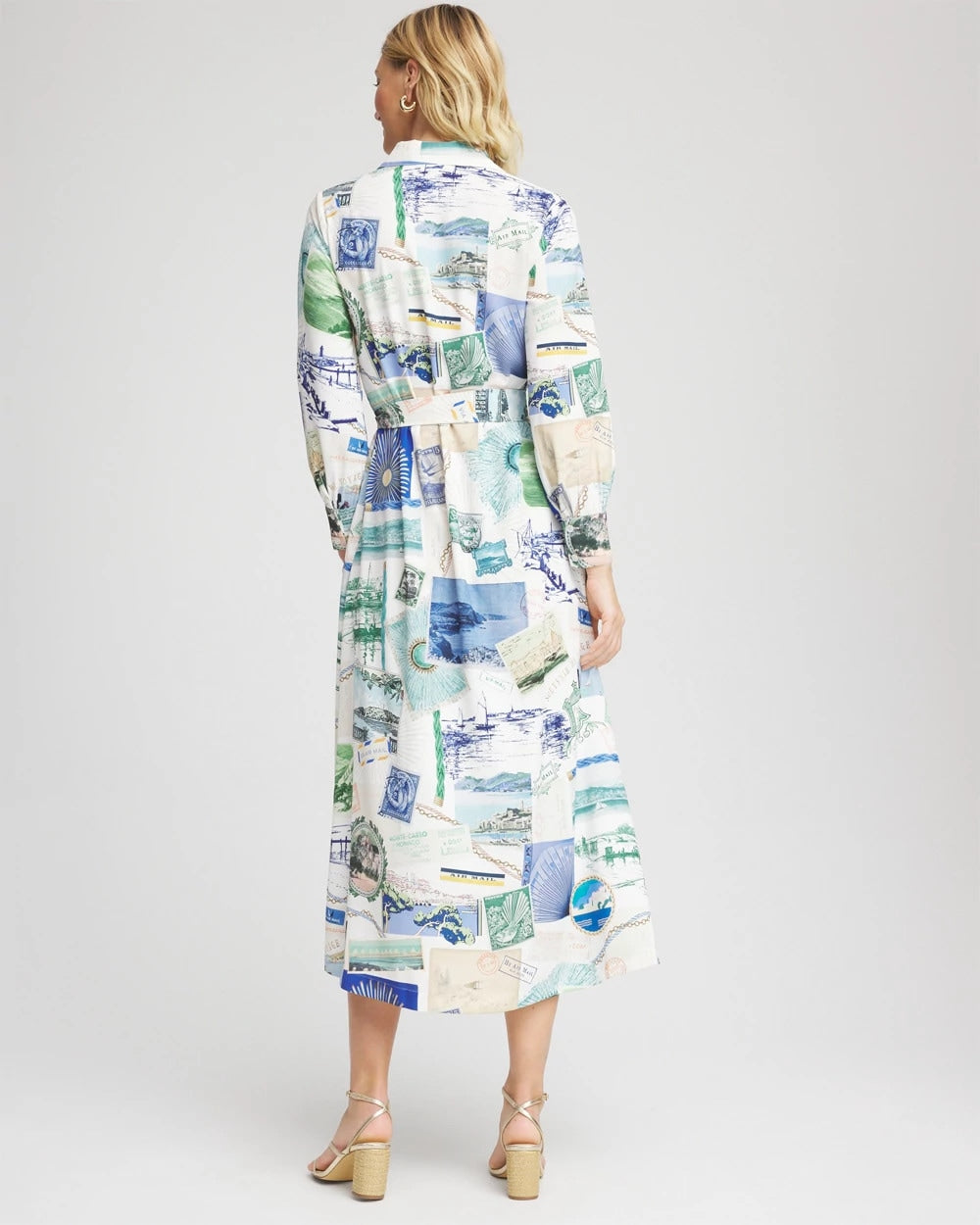 Chico's | Port Call Maxi Shirtdress/ Ecru