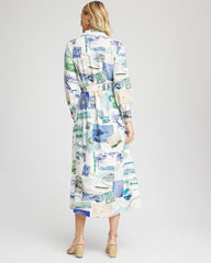 Chico's | Port Call Maxi Shirtdress/ Ecru