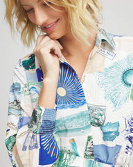 Chico's | Port Call Maxi Shirtdress/ Ecru