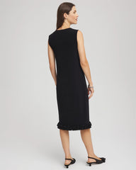 Chico's | Travelers™ Fringe Hem Tank Dress/ Travelers Black