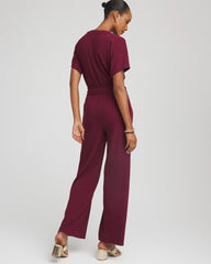 Chico's | Belted Dolman-Sleeve Jumpsuit/ Deep Chianti