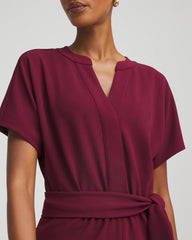 Chico's | Belted Dolman-Sleeve Jumpsuit/ Deep Chianti