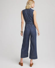 Chico's | Denim Wide-Leg Jumpsuit/ Biscayne Blue