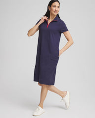 Chico's | Zenergy® UPF Half-Zip Dress/ Passport Blue