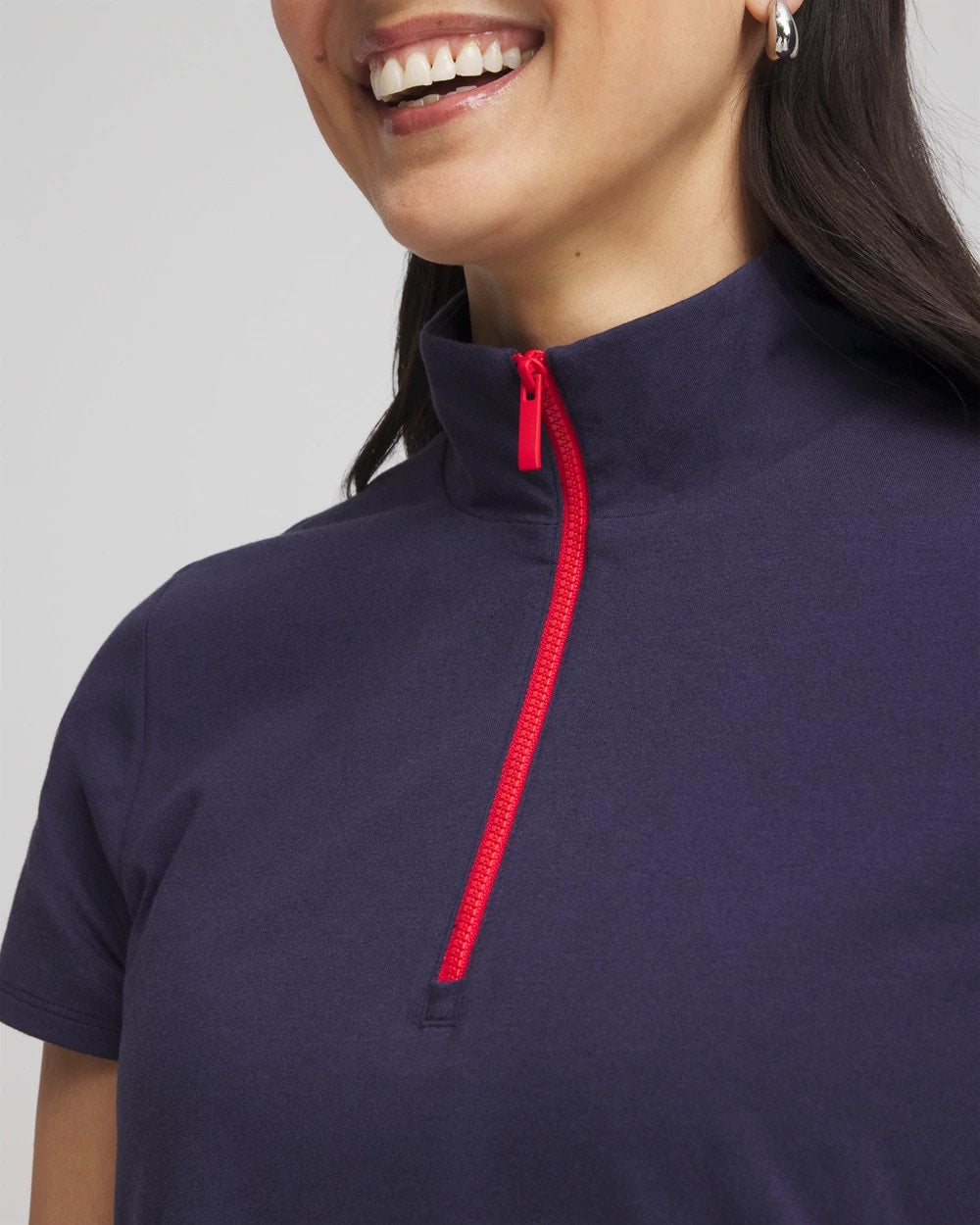 Chico's | Zenergy® UPF Half-Zip Dress/ Passport Blue