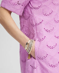 Chico's | Eyelet Popover Dress/ Lavender Skies