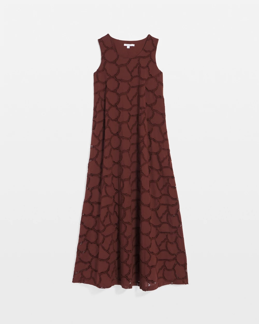 Chico's | Eyelet Cutout Maxi Tank Dress/ Cacao