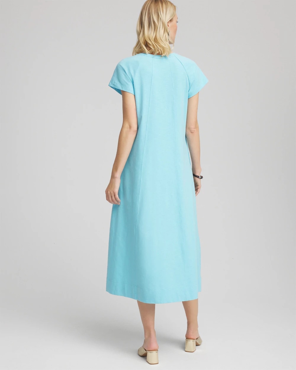 Chico's | Short-Sleeved Maxi Dress/ Paradiso Blue