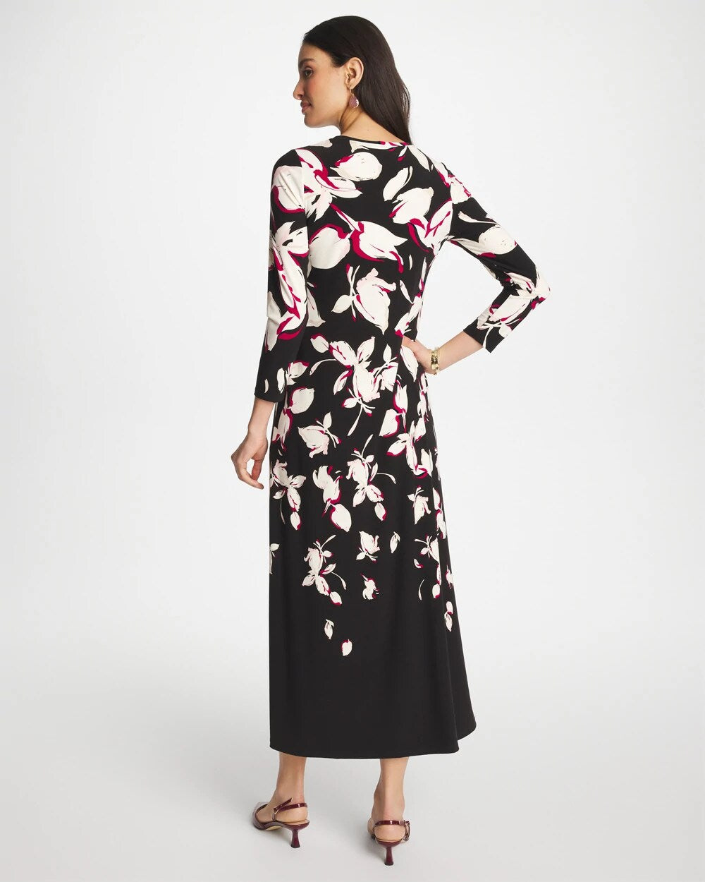 Chico's | Column Knit Maxi Dress/ Black