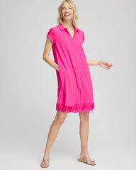 Chico's | Zenergy® UPF Mesh-Trim Bungee Dress/ Crushed Berries