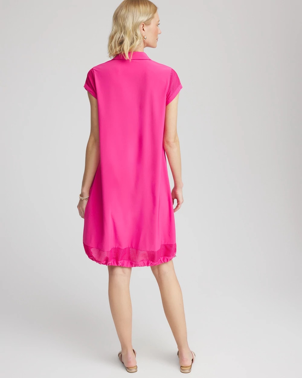 Chico's | Zenergy® UPF Mesh-Trim Bungee Dress/ Crushed Berries