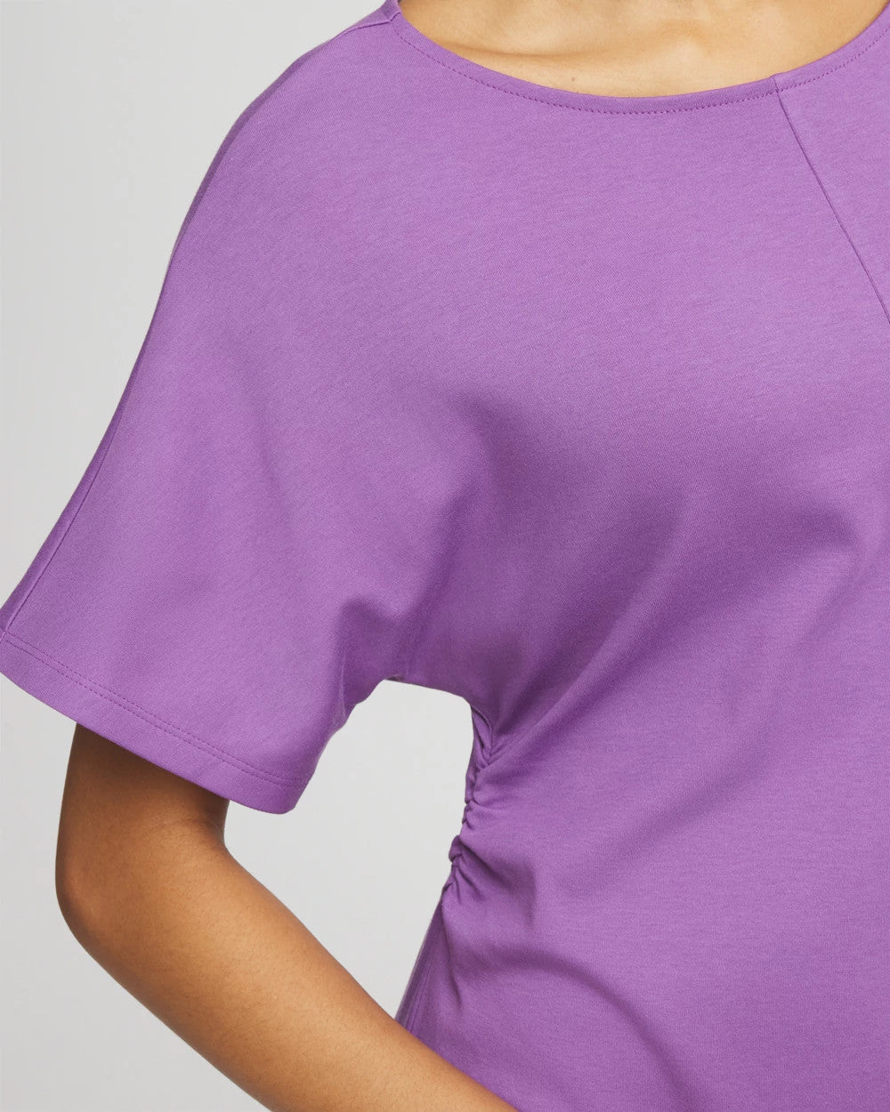 Chico's | Fit and Flare Cinched Waist Dress/ Plum Shade