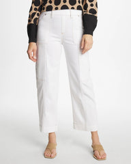 Chico's | Utility Wide Pull-On Crop Jeans/ Alabaster