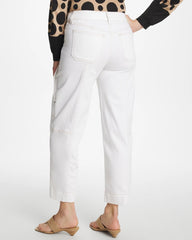 Chico's | Utility Wide Pull-On Crop Jeans/ Alabaster