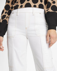 Chico's | Utility Wide Pull-On Crop Jeans/ Alabaster