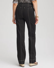 Chico's | Pull-On Wide-Leg Jeans/ Black