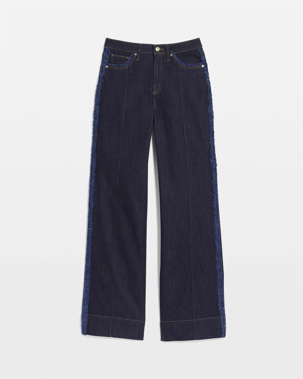 Chico's | Frayed High-Rise Wide-Leg Jeans/ Cedar Rinse